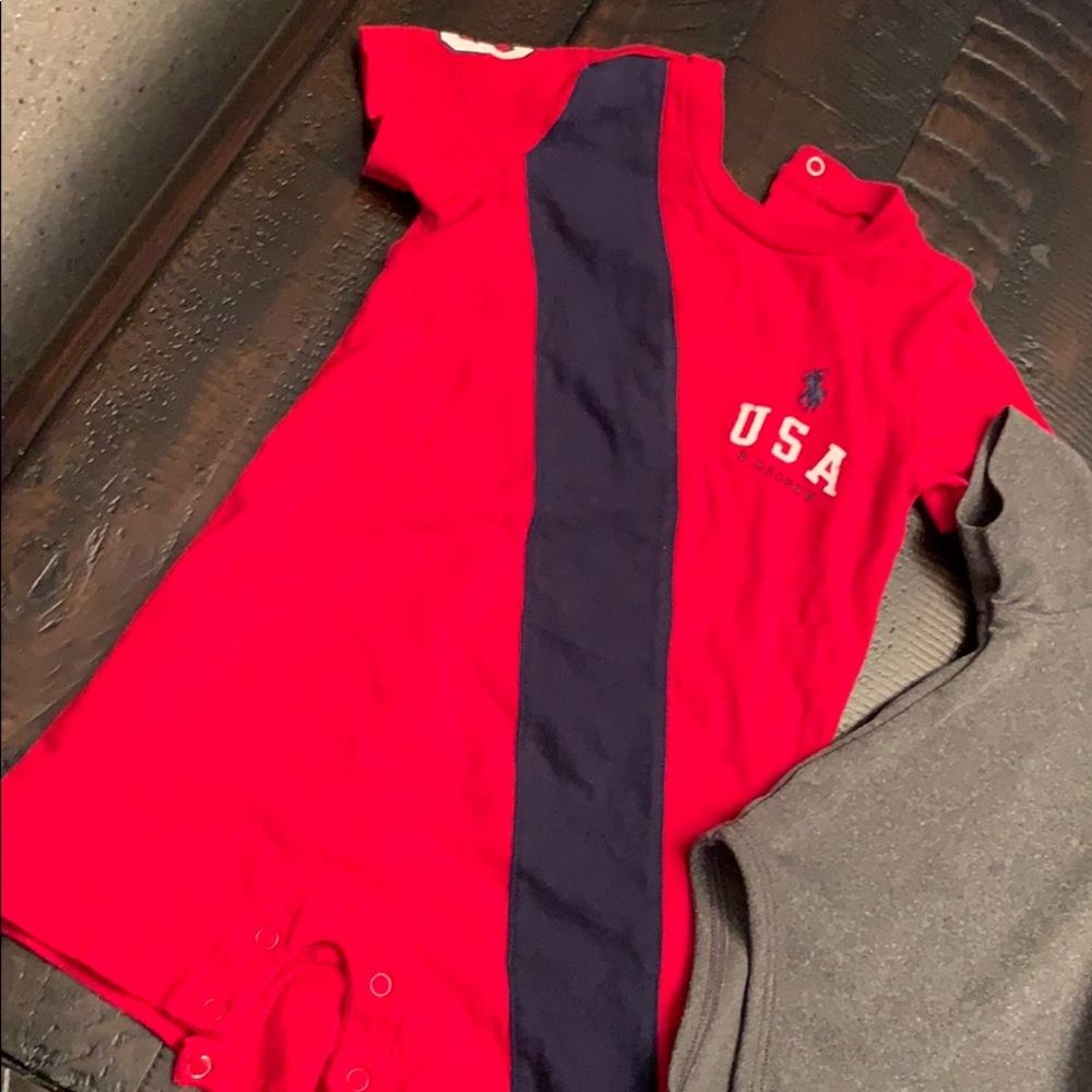 Bundle of baby onesies